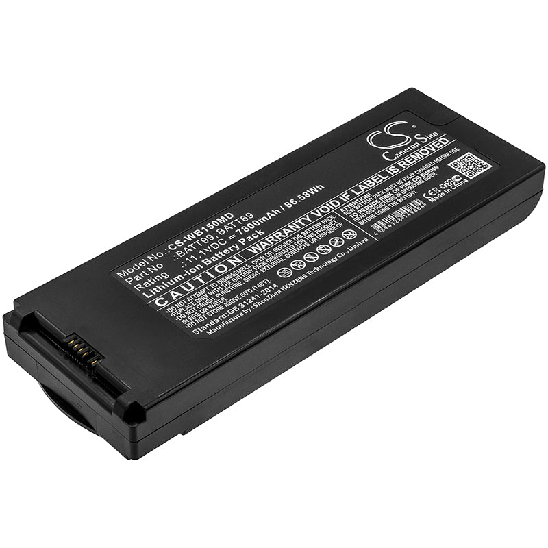 CS-WB150MD Replacement Battery – Compatible with Connex 6000 Vital Signs Monito, Connex Spot, Connex Spot Vital Signs 7100, Connex Spot Vital Signs 7300, Connex Spot Vital Signs 7400, Connex Spot Vital Signs 7500, Connex Vital Signs Monitor, Connex VSM 6000, Connex VSM 6300, Connex VSM 6400, Connex VSM 6500, Connex VSM 6700, Connex VSM 6800, CP150 ECG, CP150 EKG, CP150 Electrocardiograph