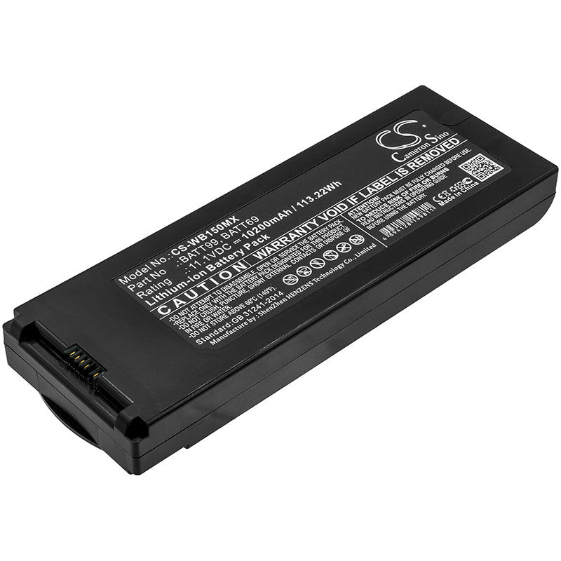 CS-WB150MX Replacement Battery – Compatible with Connex 6000 Vital Signs Monito, Connex Spot, Connex Spot Vital Signs 7100, Connex Spot Vital Signs 7300, Connex Spot Vital Signs 7400, Connex Spot Vital Signs 7500, Connex Vital Signs Monitor, Connex VSM 6000, Connex VSM 6300, Connex VSM 6400, Connex VSM 6500, Connex VSM 6700, Connex VSM 6800, CP150 ECG, CP150 EKG, CP150 Electrocardiograph