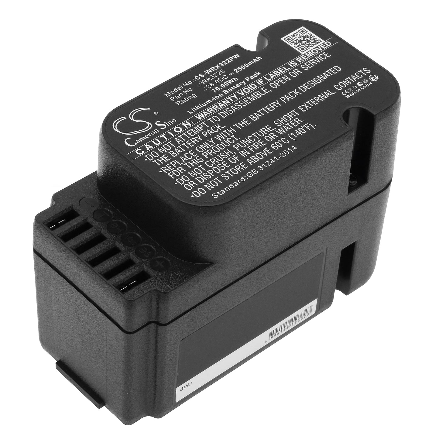 28V 2500mAh/70.00Wh Li-ion Power Tools Battery for Worx