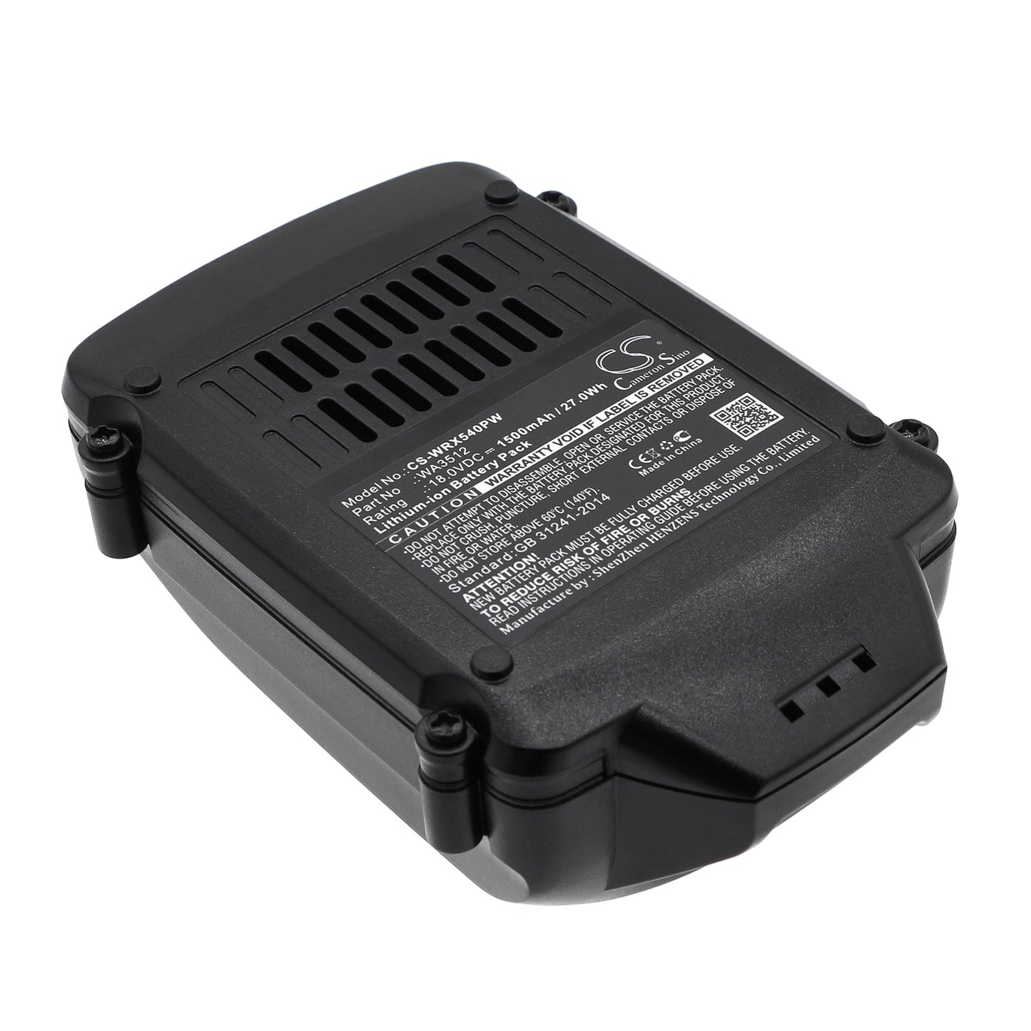18V 1500mAh/27.00Wh Li-ion Power Tools Battery for Worx