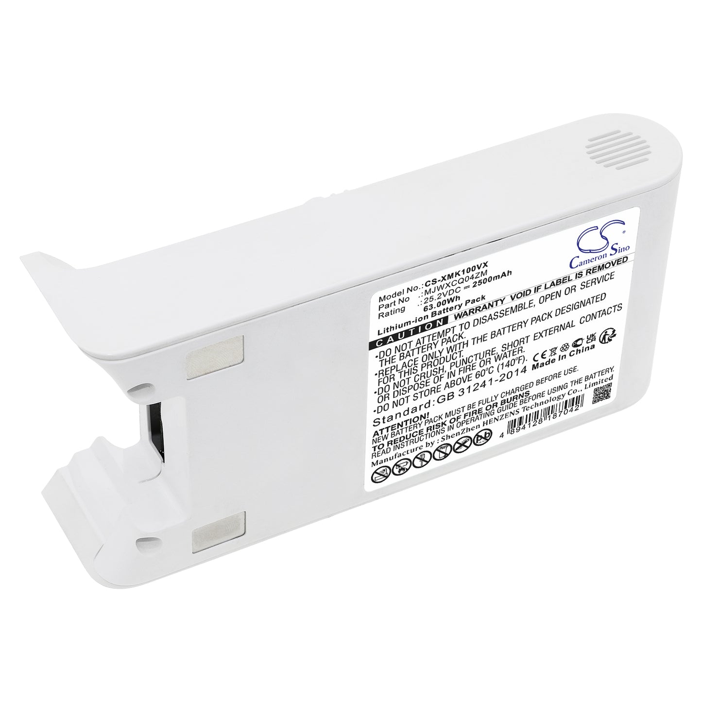 CS-XMK100VX Replacement Battery – Compatible with K10, Mijia 1c, Mijia 1c Lite, Mijia K10, MJWXCQ04ZM, SCWXCQ02ZHM