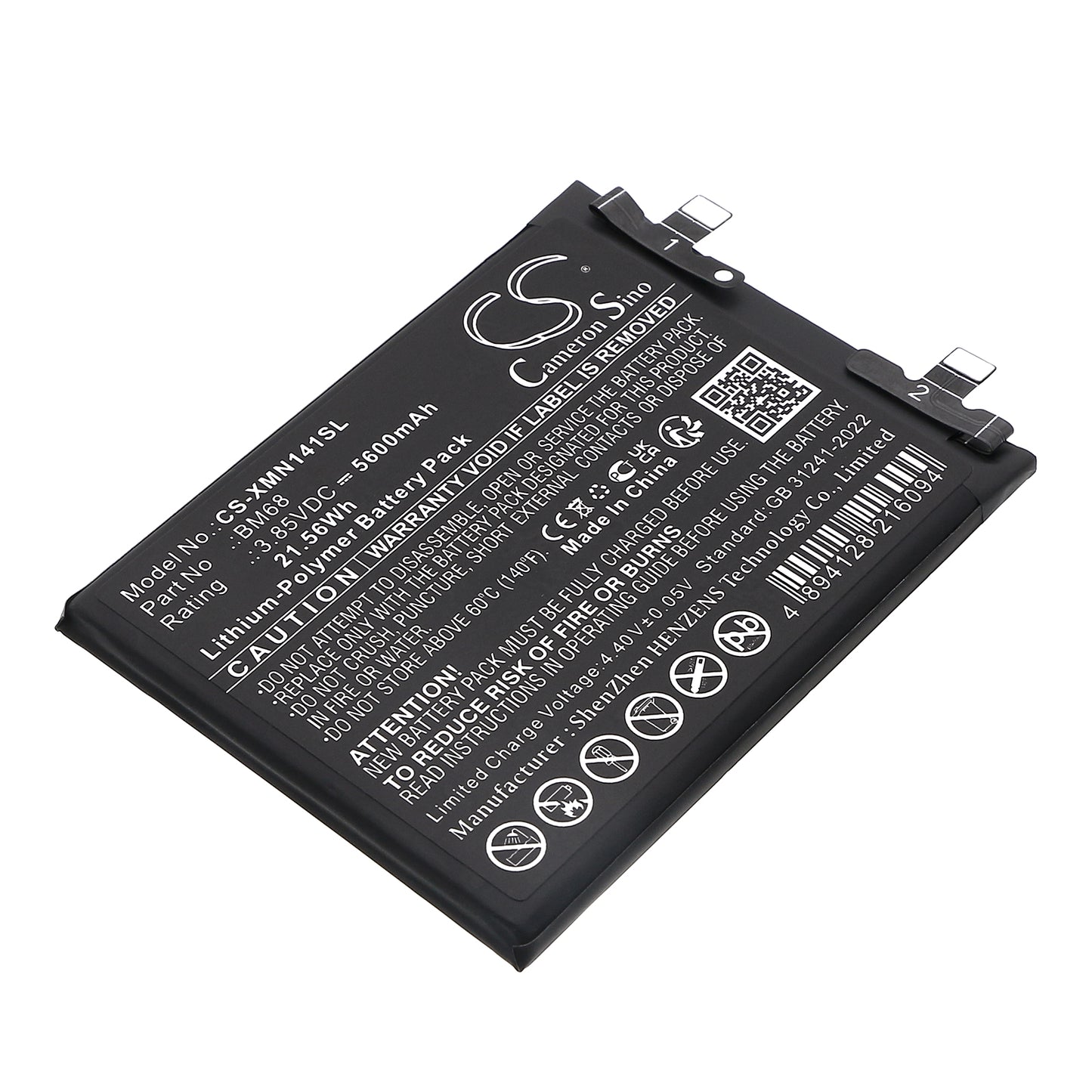 CS-XMN141SL Replacement Battery – Compatible with 24115RA8EC, 24115RA8EG, 24115RA8EI, Note 14 Pro+