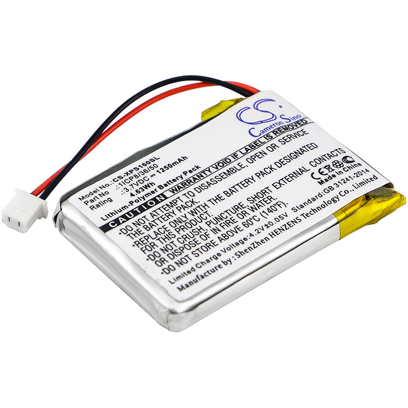 3.7V 1250mAh/4.63Wh Li-Polymer GPS/Navigator Battery for Dual