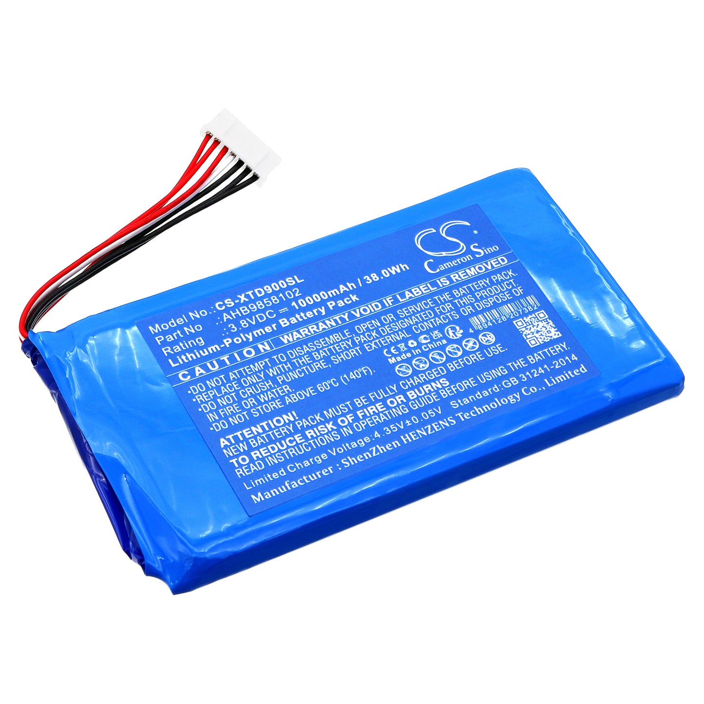 CS-XTD900SL Replacement Battery – Compatible with AutoProPAD G2 Turbo G2T Key Pr, D9, D9 Pro Scan Tool, H6 Pro, H6 Pro Master, H6D Pro Diagnostic Tools, Nitro GT Diagnostic Tablet, Nitro XT Diagnostic Tool