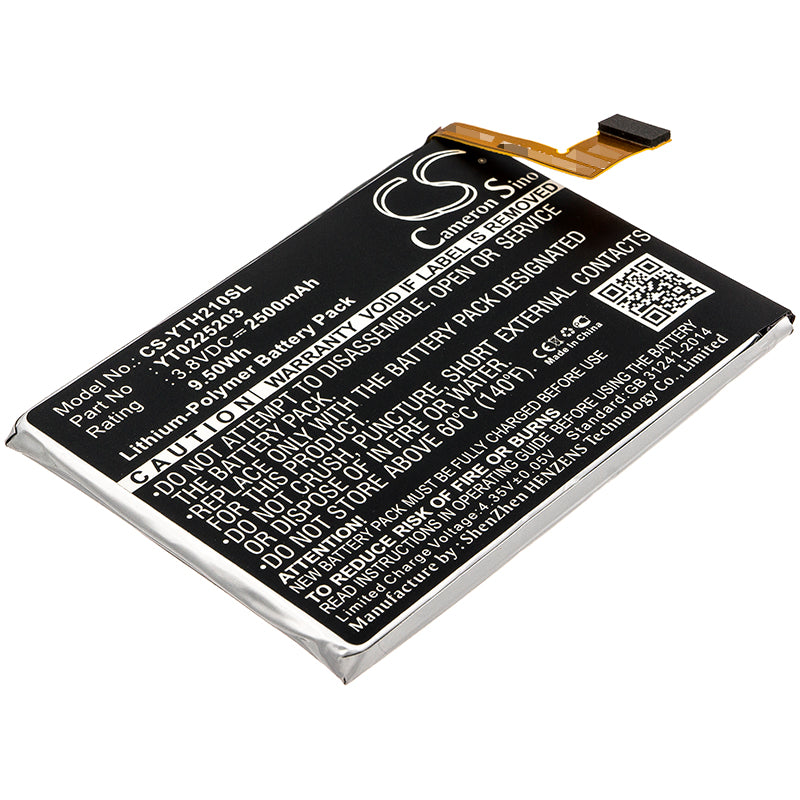 3.8V 2500mAh/9.50Wh Li-Polymer Mobile/SmartPhone Battery for Yota