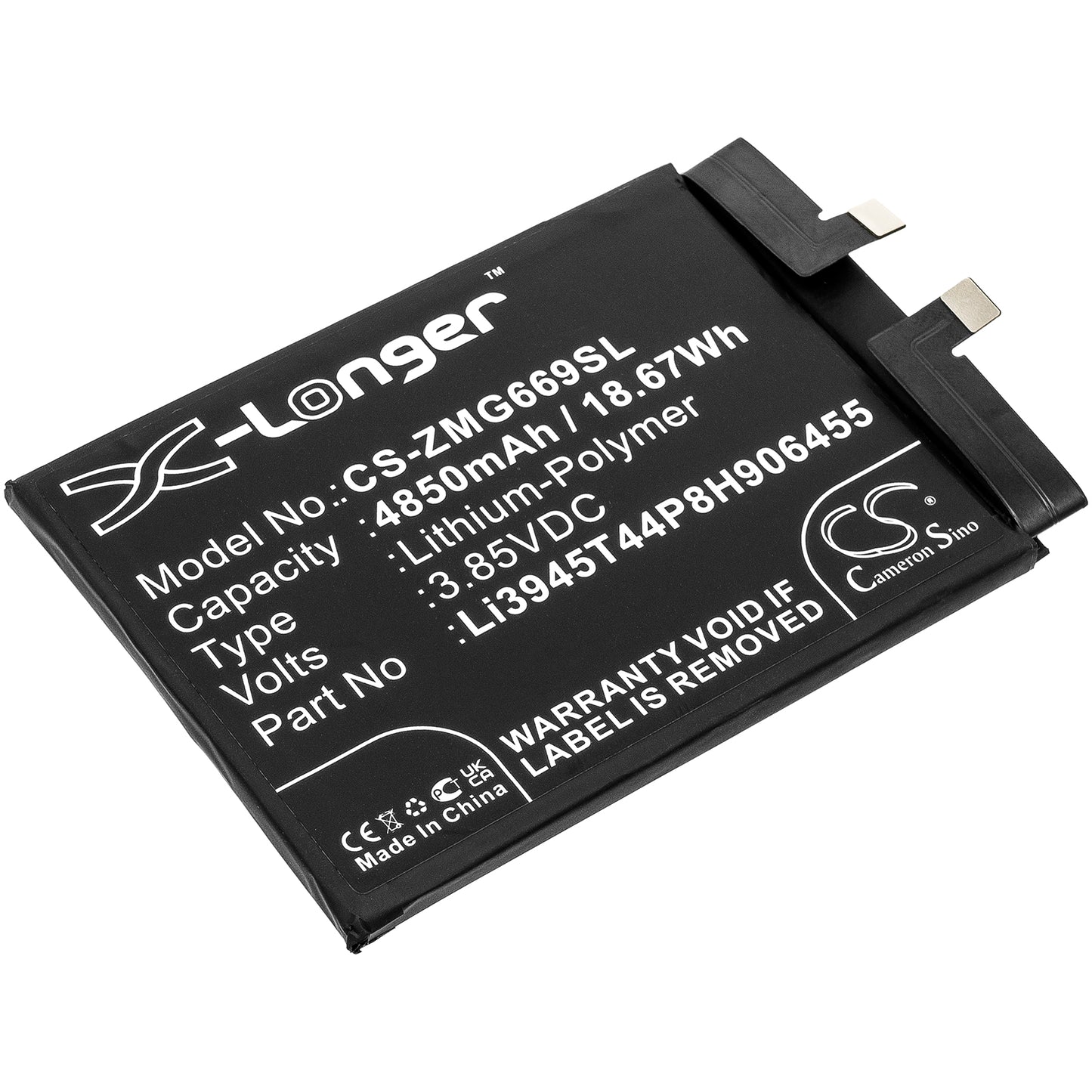 CS-ZMG669SL Replacement Battery – Compatible with Nubia Red Magic 6, NX669J