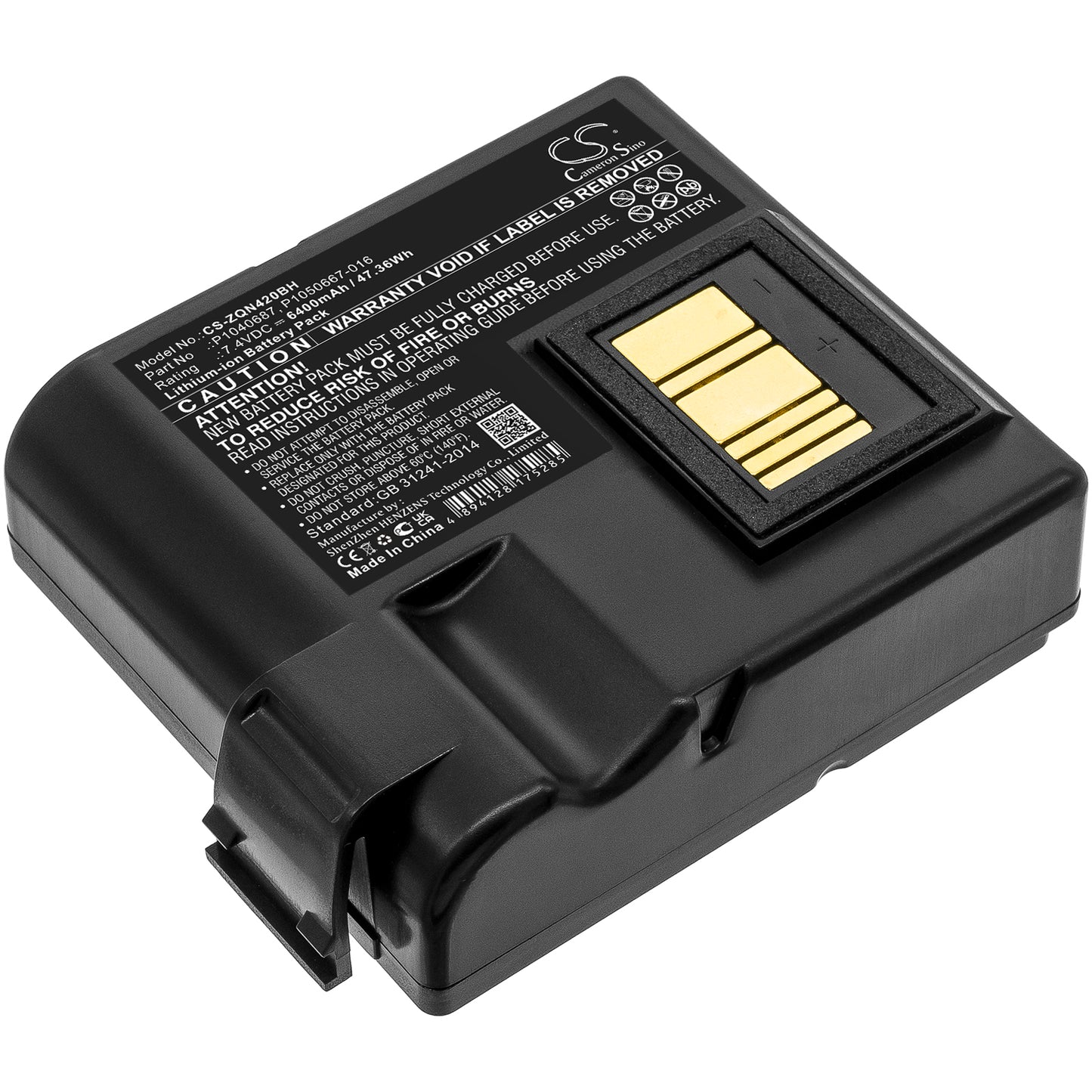 CS-ZQN420BH Replacement Battery – Compatible with QLN420, ZQ630