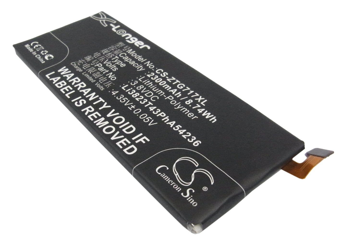 3.8V 2300mAh/8.74Wh Li-Polymer Mobile/SmartPhone Battery for Original