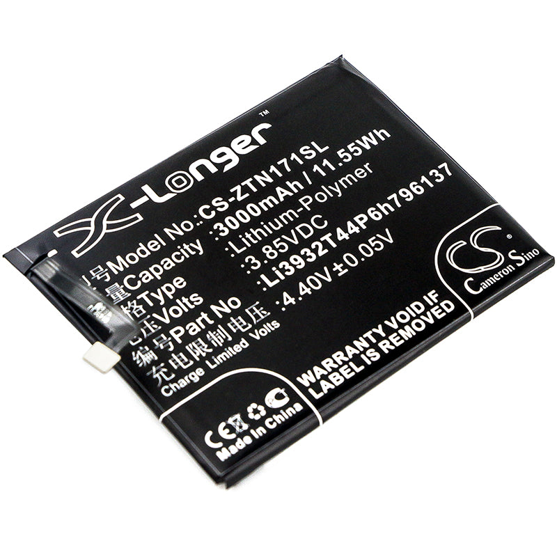3.85V 3000mAh/11.55Wh Li-Polymer Mobile/SmartPhone Battery for ZTE