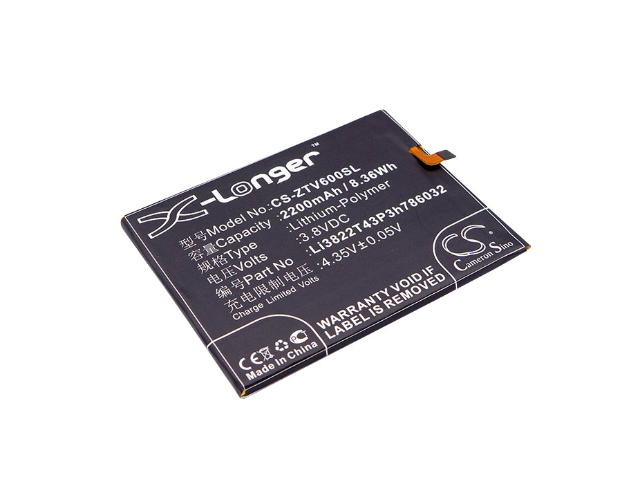 3.8V 2200mAh/8.36Wh Li-Polymer Mobile/SmartPhone Battery for ZTE