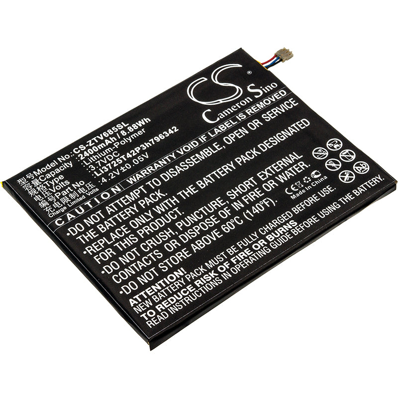 3.7V 2400mAh/8.88Wh Li-Polymer Mobile/SmartPhone Battery for ZTE