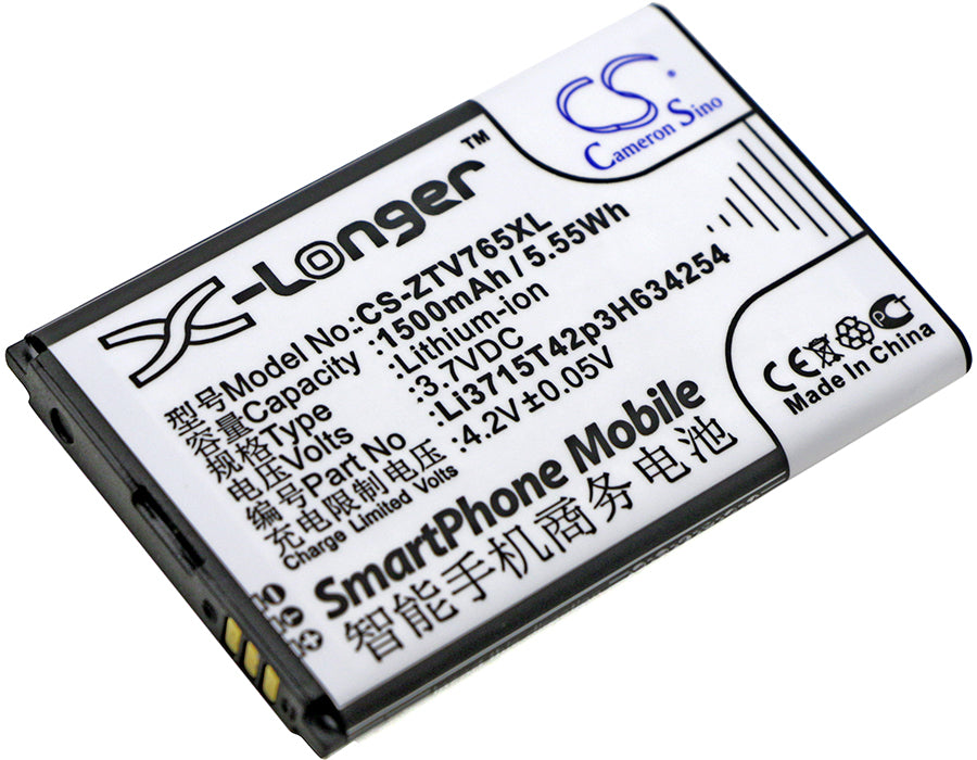 CS-ZTV765XL Replacement Battery – Compatible with Blade G, Leo Q1, V765, V765 Nuevas, V765M