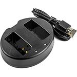Micro USB 5V/2.1A / DC8.4V x 2 Camera Charger for Olympus