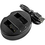 Micro USB 5V/2.1A / DC8.4V x 2 Camera Charger for Olympus