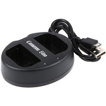Micro USB 5V/2.1A / DC8.4V x 2 Camera Charger for Canon
