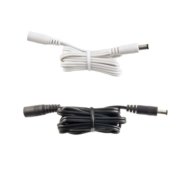 DC Extension Cable, Black - Pack of 5