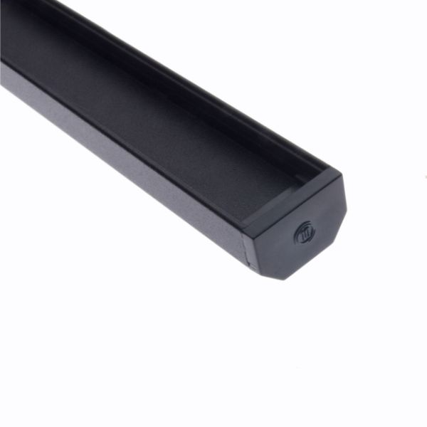 CHROMAPATH Aluminum Channel, SQUARE, Black Finish, 96 in.- B