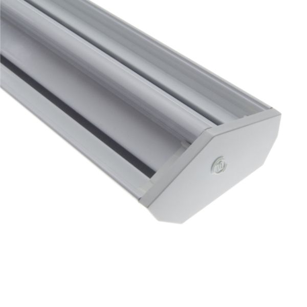 CHROMAPATH DUO, White Finish End-Cap - Set of 5 (5 Open, 5 C