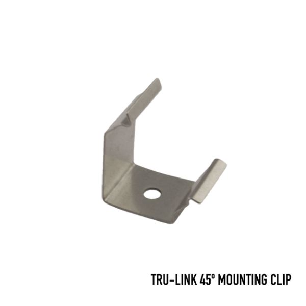 TRU-LINK 45 Degree Mounting Clip - Silver