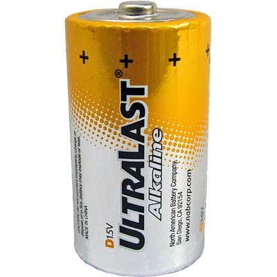 ULTRALAST 1.5V ALKALINE D - A PACK OF 2