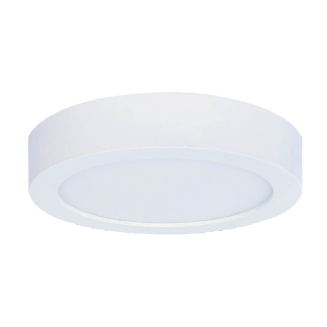10W LED 5.5" FLUSH MOUNT WHITE ROUND DIMMABLE 3000K 120V