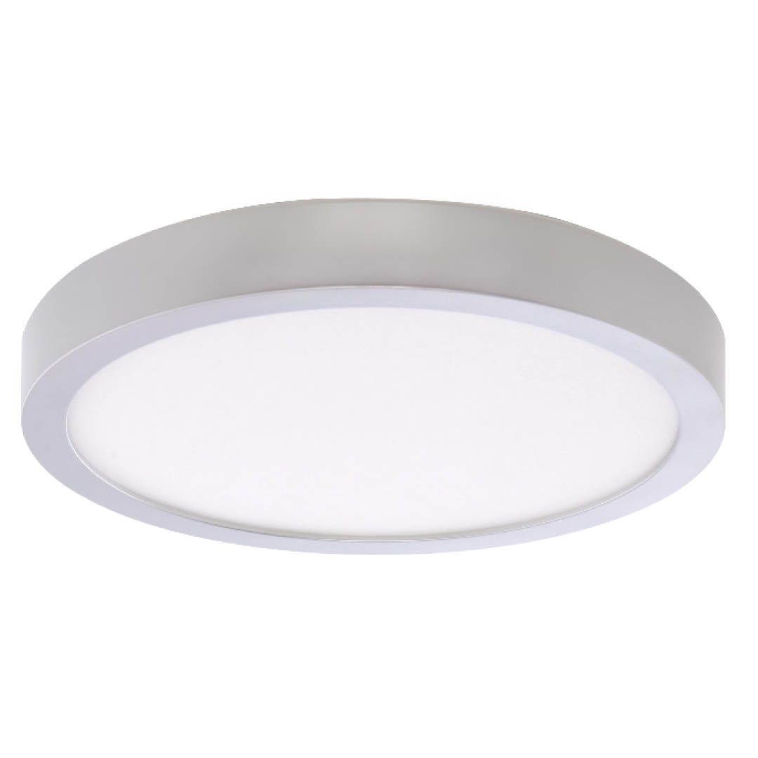20W LED 9" FLUSH MOUNT WHITE ROUND DIMMABLE 4000K 120V