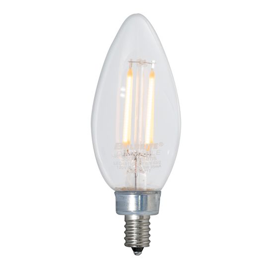 4.5W LED B11 2700K FILAMENT E12 FULLY COMPATIBLE DIMMING