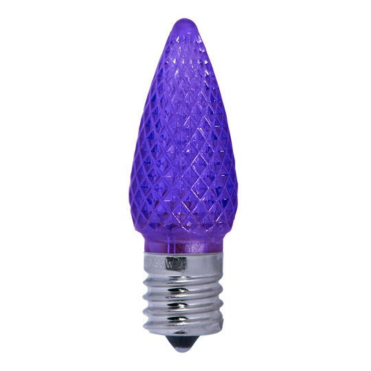 0.6W LED C9 PURPLE E17 120V