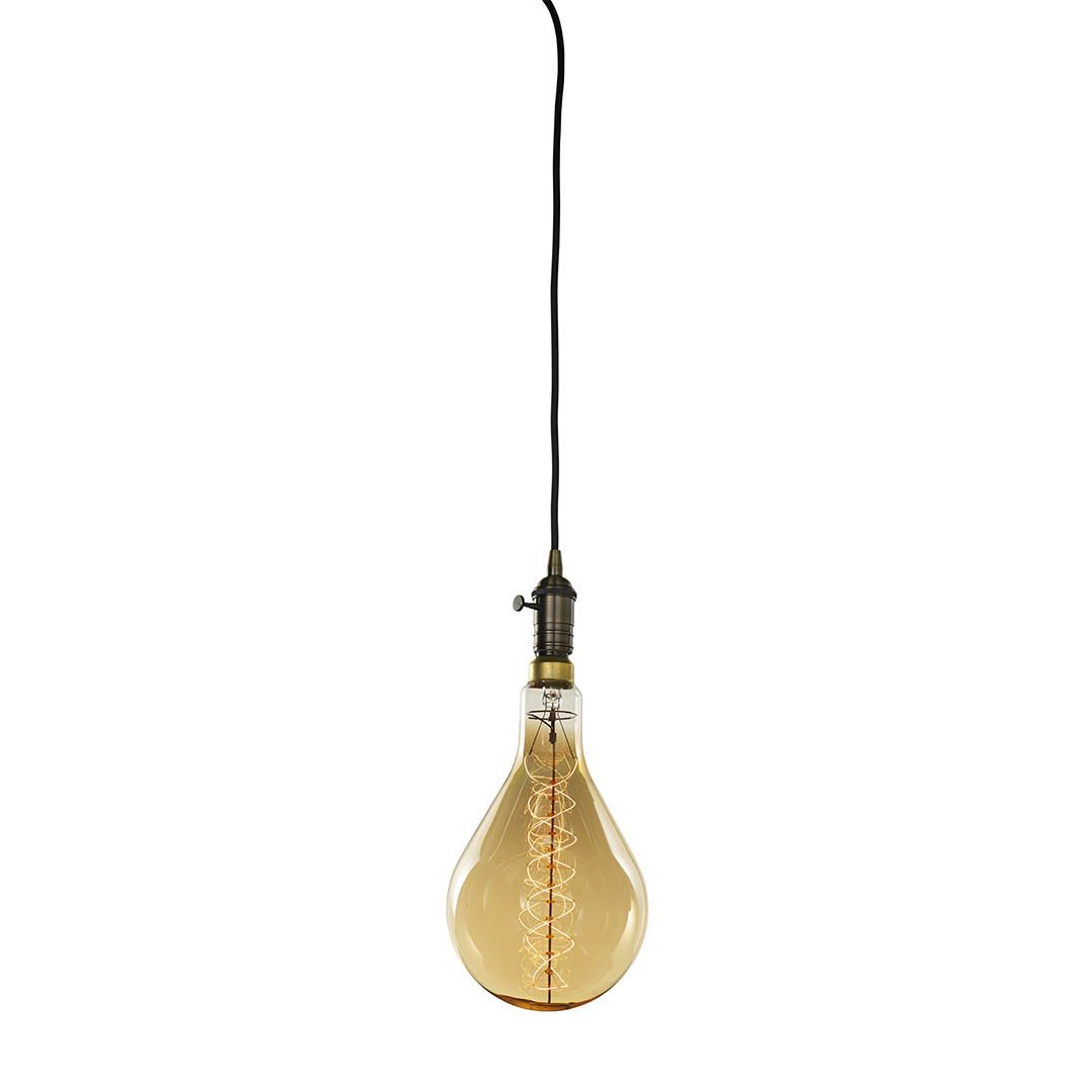 60W PEAR SHAPED GRAND NOSTALGIC SPIRAL E26 120V W/ VINTAGE W