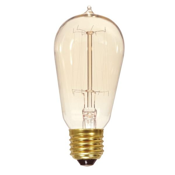 40W Vintage ST19 - 15S - Medium Base - Clear - 120V