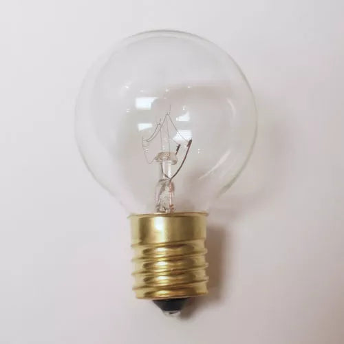 G40 Bulb, 7W/130V, E17, Clear - (25 pack)