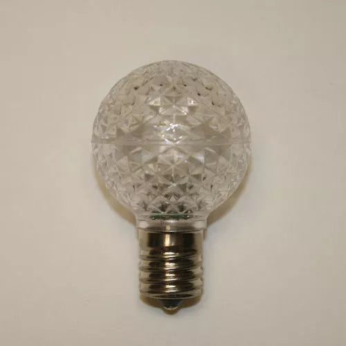 LED G40 Bulb, E17 intermediate base, 130V, .49W, UL listed,