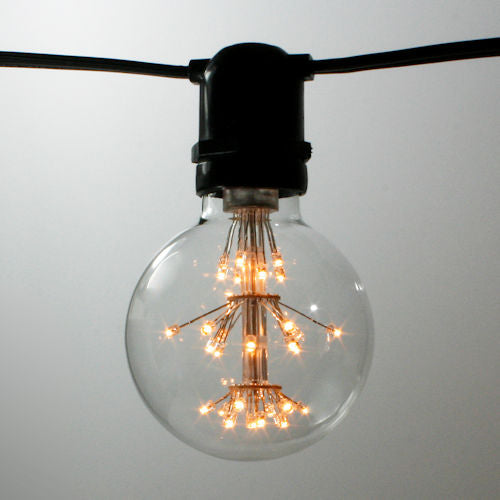 Sival LED Constellation G80 Globe Bulb, 33 LEDs, 1.1W, Clear - (Medium Base/E27) (s), 20-Pack