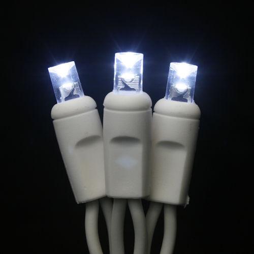Sival LED 70LT Polka Dot (5mm) Christmas Light String - White Wire (s), Warm White, 1-String Pack