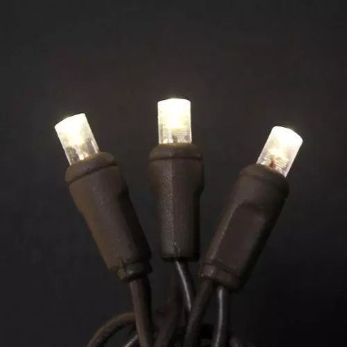LED 70LT Polka Dot, 4" spacing, 23.7', BROWN cord, UL, warm