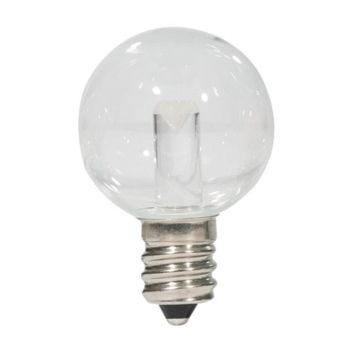 LED Professional-Grade G30 Bulb, 2700K, clear, glass, E12, 0