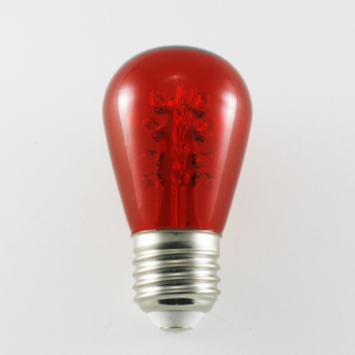 Sival LED S14 Glass Party Bulb, 16 LEDs, 0.7W - Various Colors Available - (Medium Base/E27), Blue, 150-Pack