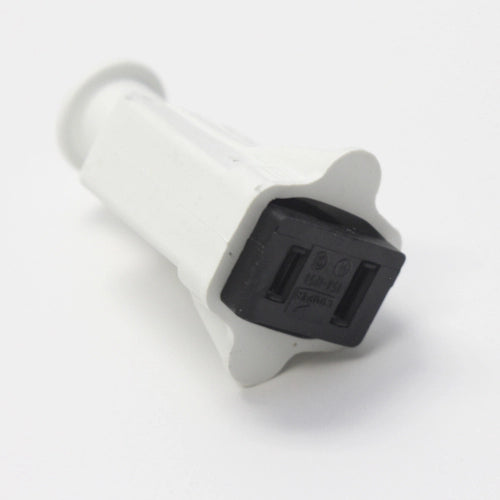 Female Rubber Plug, white, UL, 15 Amps