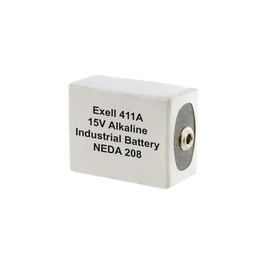 Exell Battery 411A NEDA 208 Alkaline Replaces ANSI / NEDA-20