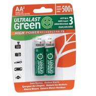 Ultralast 1.2V 2400mAh NiMH AA 2-PACK