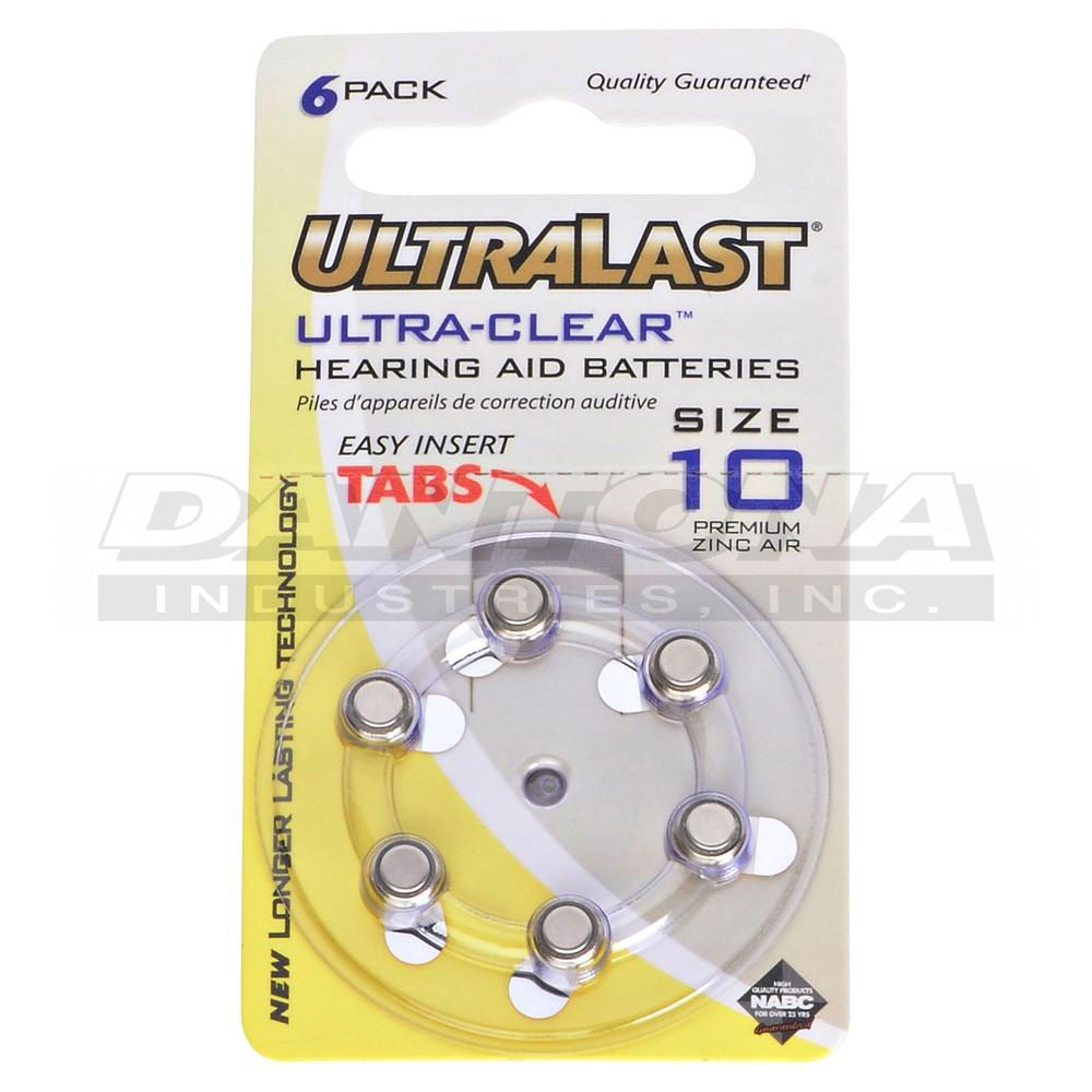 UL10HA 1.35V 220mAh Hearing Aid 6PAK