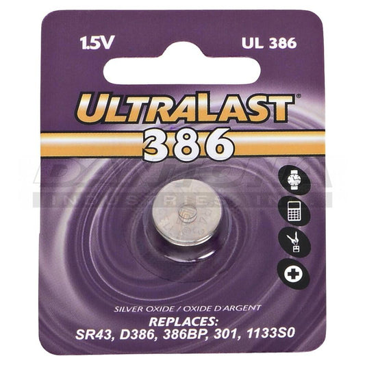 1.55V 105mAh Replace UL386, SR42SW, SR43, and 260