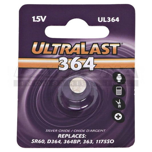 1.55V 20mAh Replace 364, SR621SW, G1, and SR60