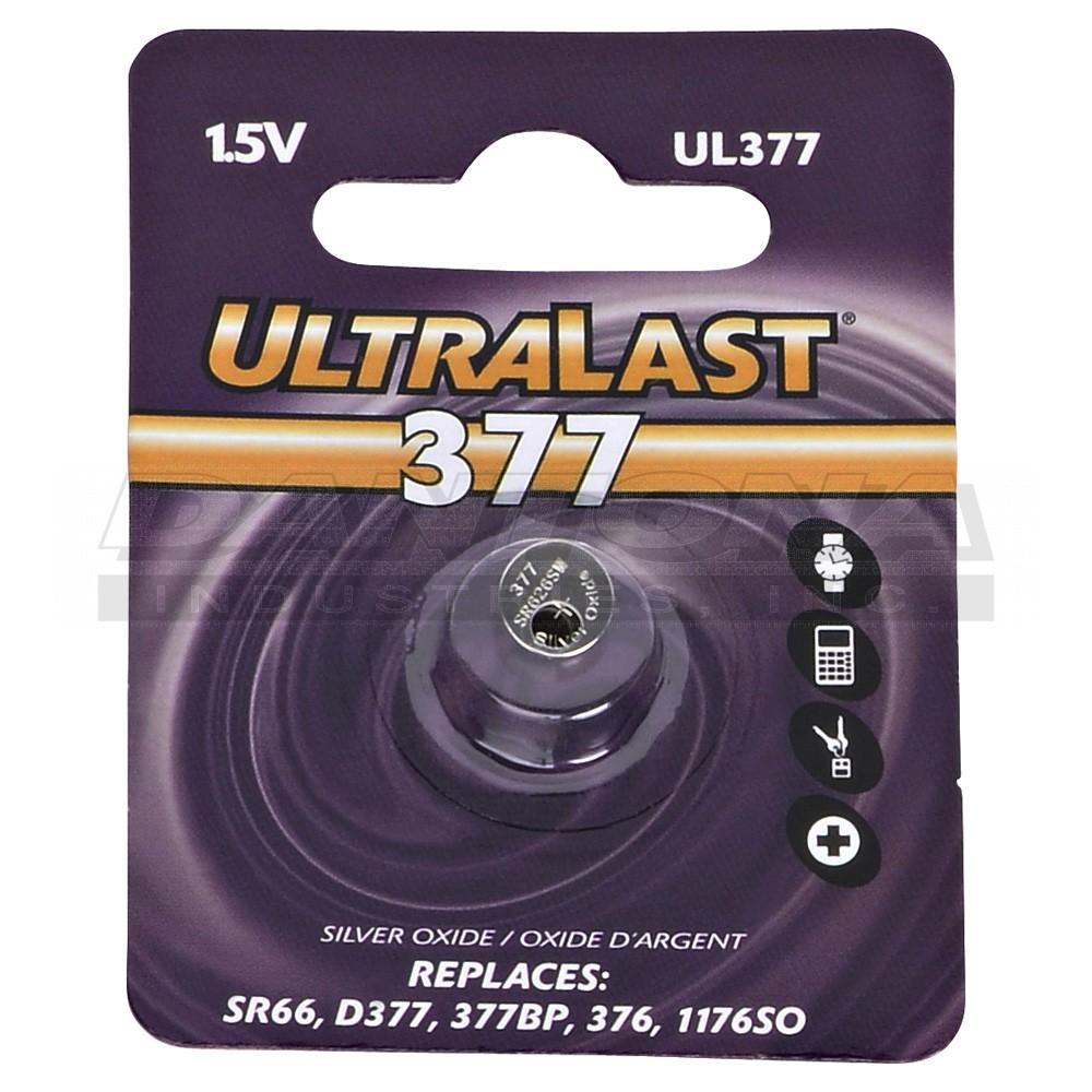 1.55V 23mAh Replace 377, SR626SW, SR626, and 606