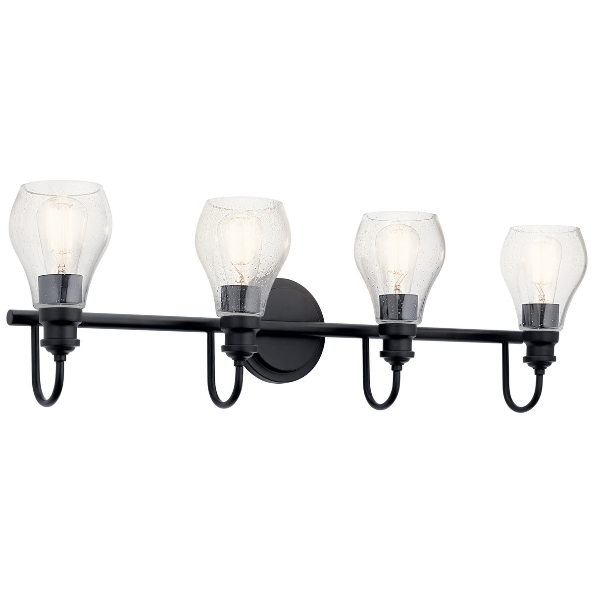 Greenbrier Four Light Bath in Black