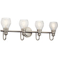Greenbrier Four Light Bath in Brushed Nickel