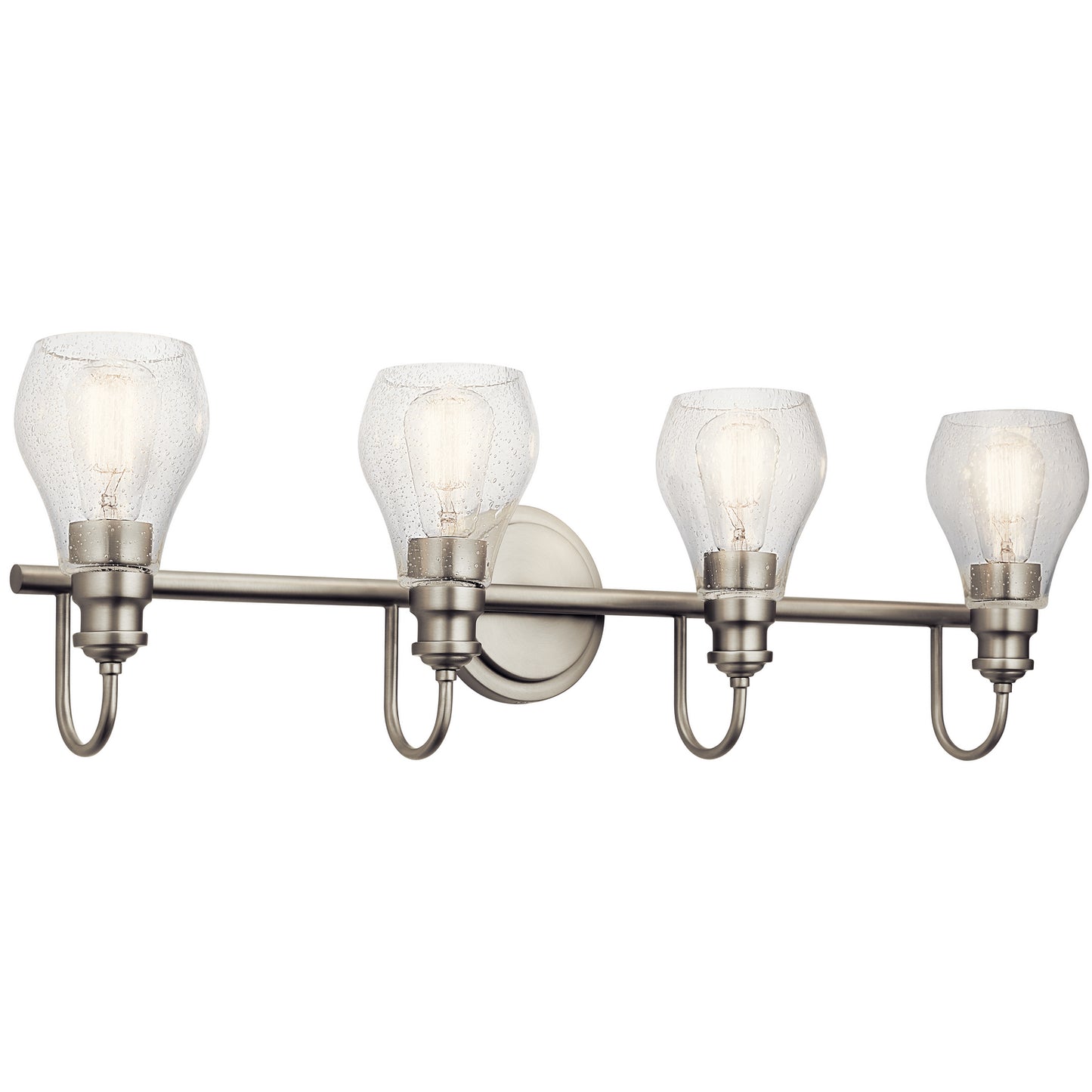 Greenbrier Four Light Bath in Brushed Nickel