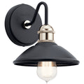 Clyde One Light Wall Sconce in Black