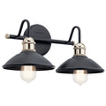 Clyde Two Light Bath in Black