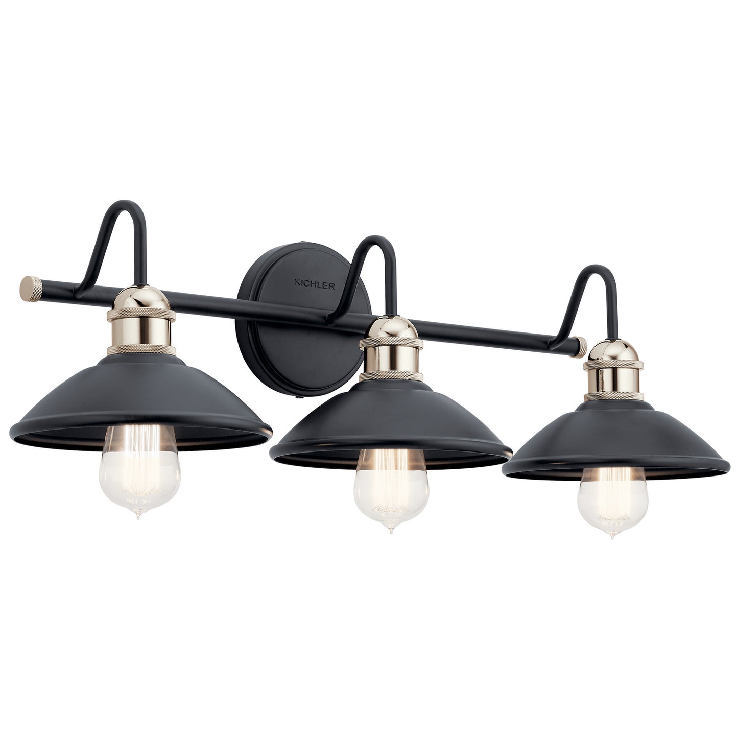 Clyde Three Light Bath in Black